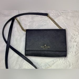 Kate Spade  Saffiano Leather Crossbody Bag black